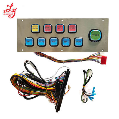 Wiring Harness Buttons Panel For Buffalo Gold 43 Inch Curved Video Slot Games TouchScreen Game Machines