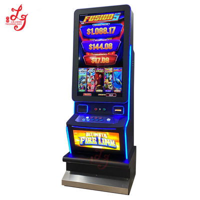 43 Inch Touch Screen Fusion 5 Games Machines Monitors With LED Lights Mounted Working With Fusion 5 For Sale